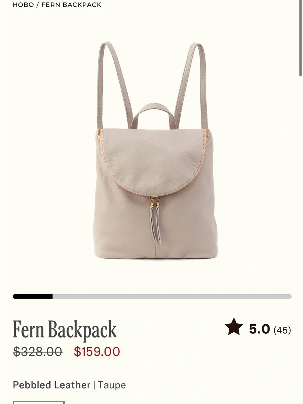 HOBO Fern Backpack in Taupe
